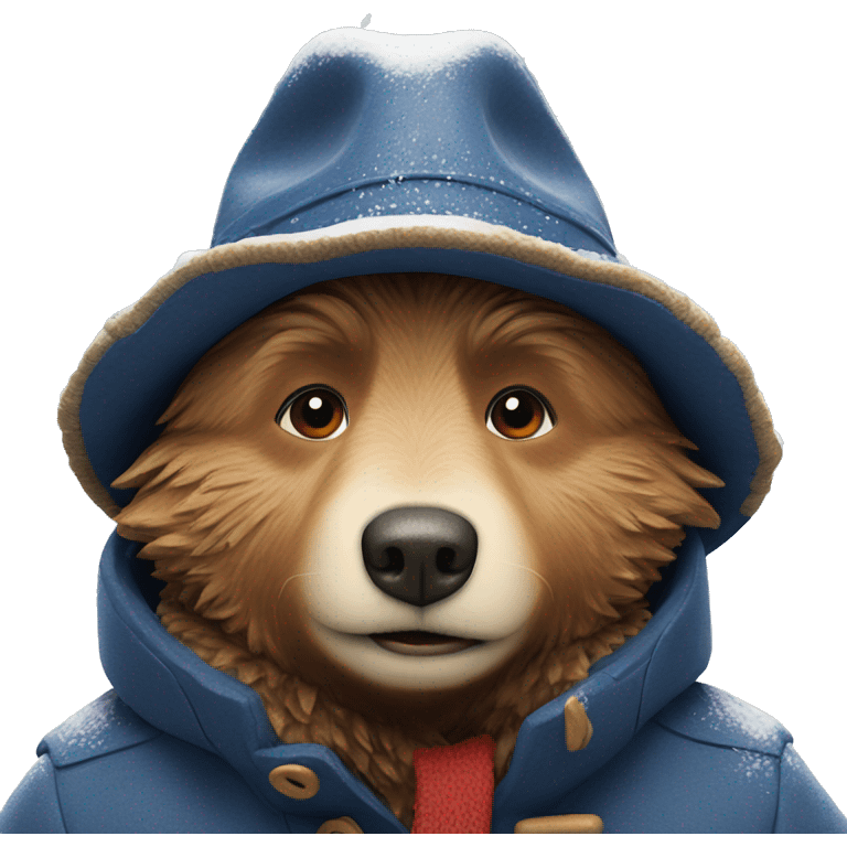 Paddington in snow emoji