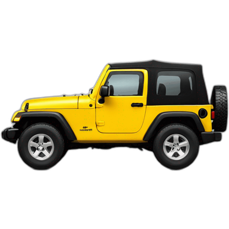 jeep wrangler tj yellow emoji