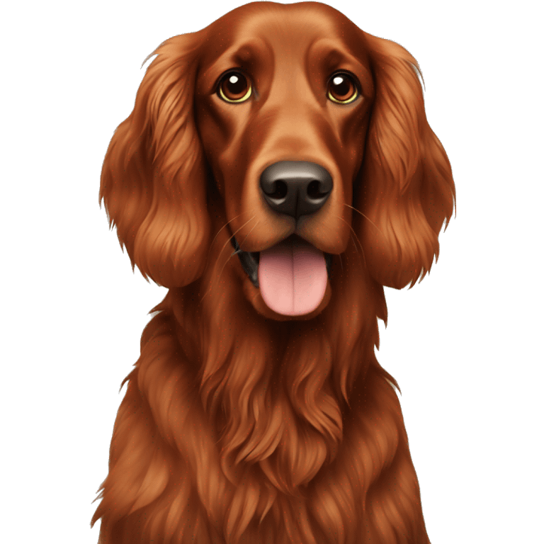 Irish setter dog emoji