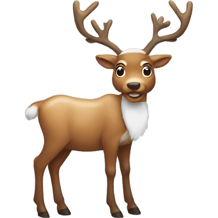 christmas reindeer emoji