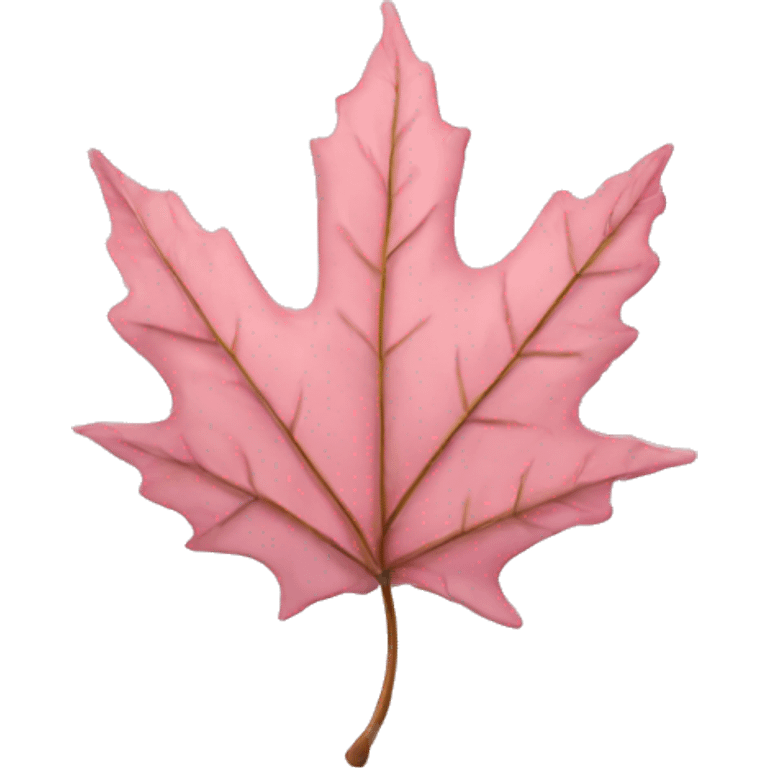 Light pink autumn leaf emoji