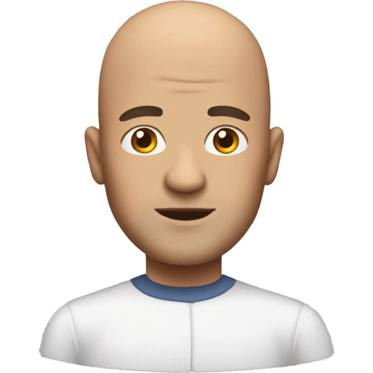 bald man with steaming head emoji