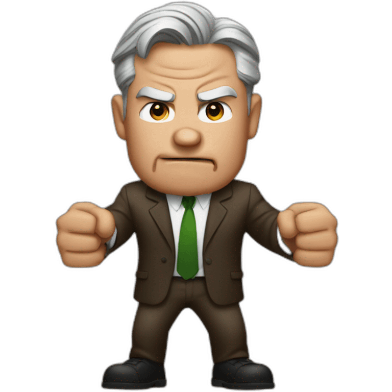 Jerome powell angry holding hand up emoji