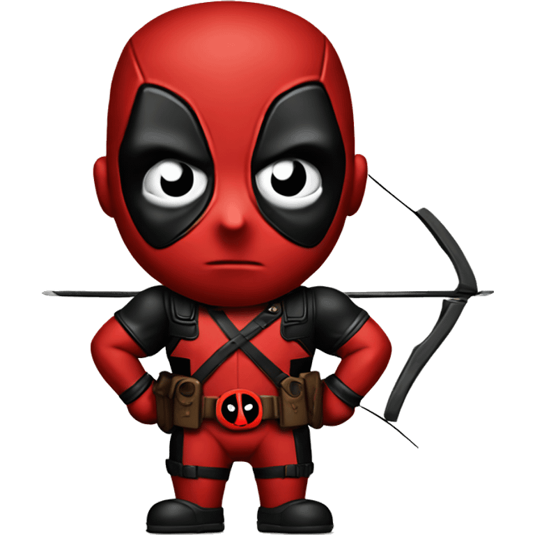 Deadpool with a bow emoji