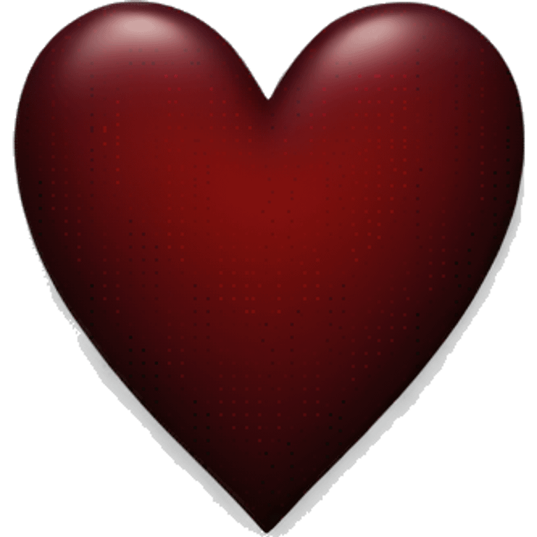 dark red heart emoji