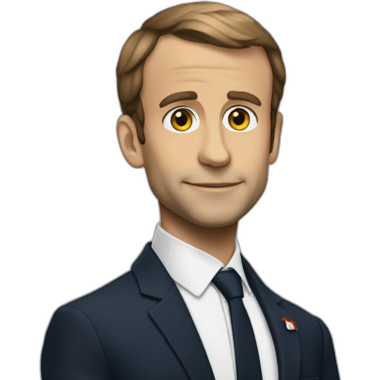 Macron qui tape un enfant emoji