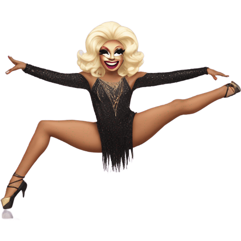 Drag queen in the splits emoji