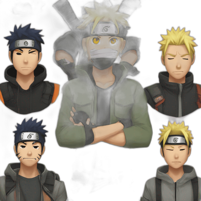 Naruto modern au emoji