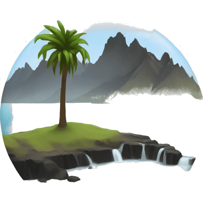 iceland with palm emoji