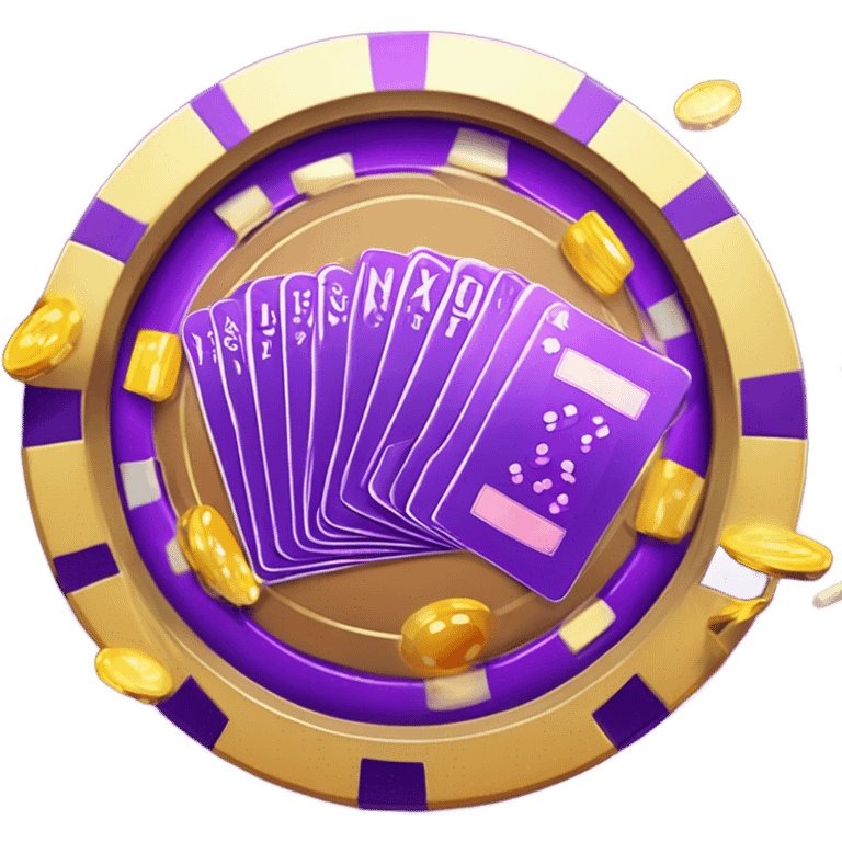 crypto gambling in purple emoji