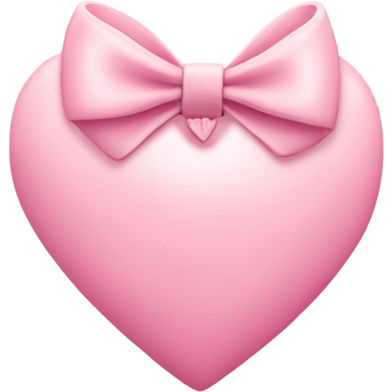 light pink heart with bow emoji