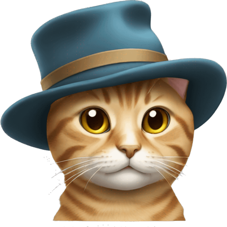 Cat with a hat emoji