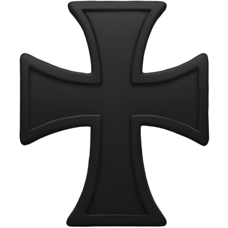 black cross emoji