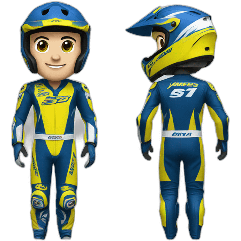 James stewart in motocross suit emoji