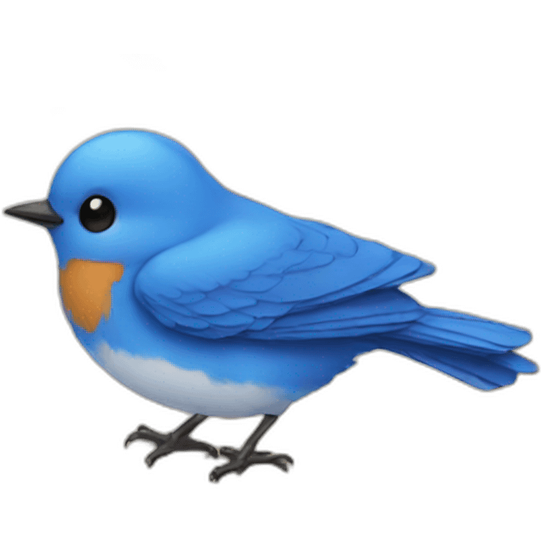 Blue bird book emoji