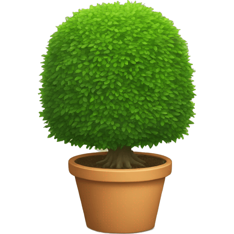 Hedge in garden pot emoji