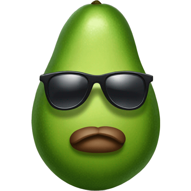 Avocado with sunglasses emoji