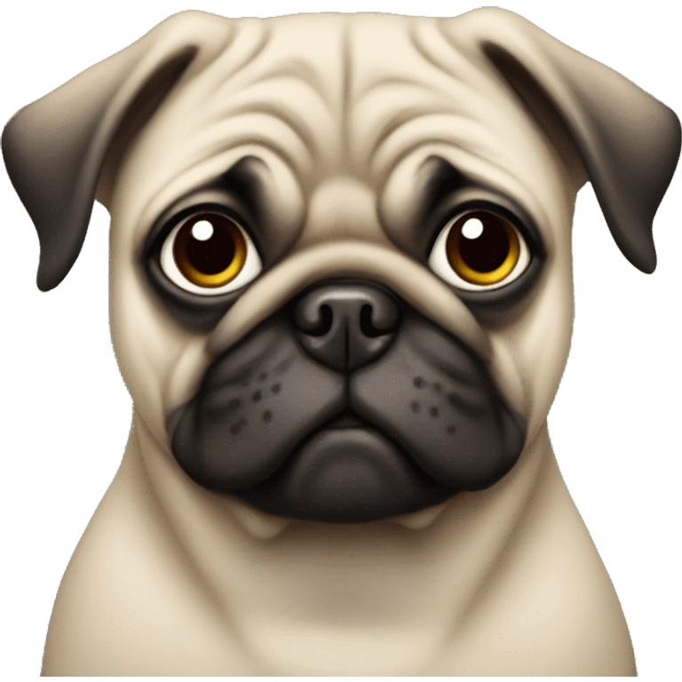 Girl pug  emoji