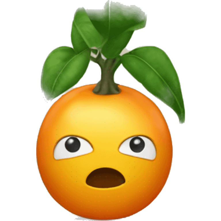 a cumquat plant being sad due to not watering emoji