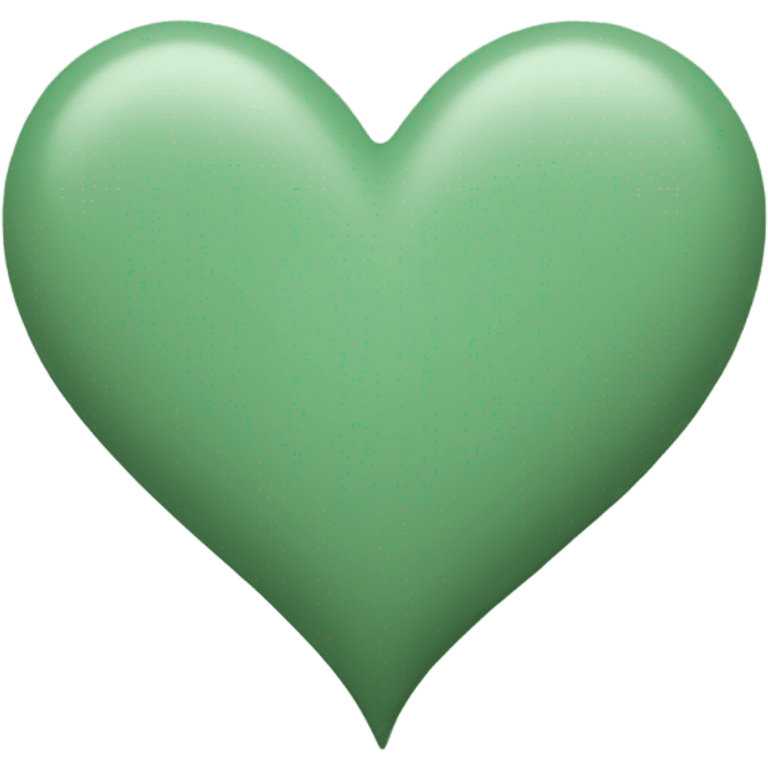 a sage green heart emoji