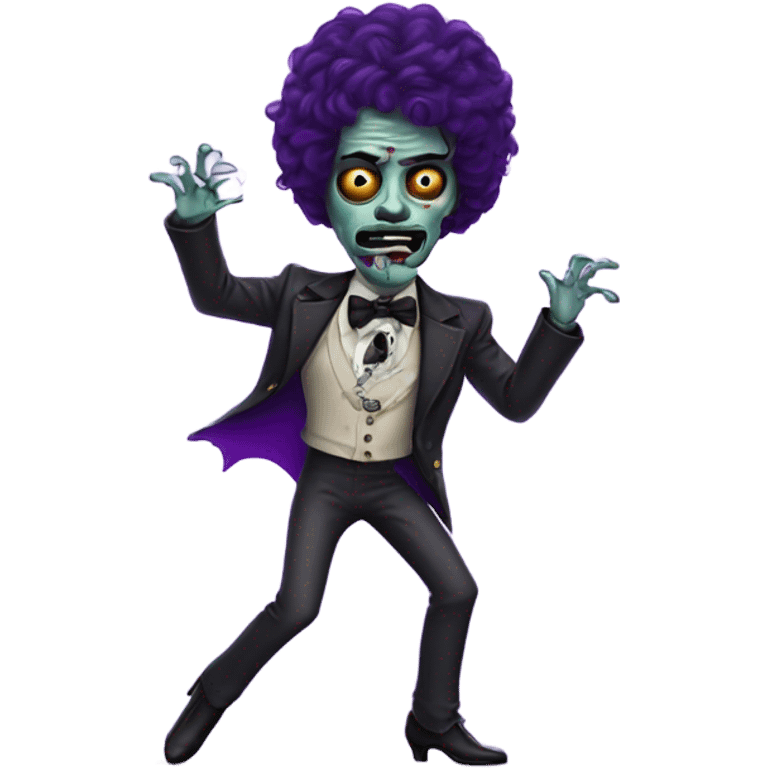 prince purple rain zombie dancing with thin moustache emoji