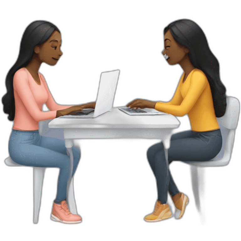 2 women designers with laptop emoji