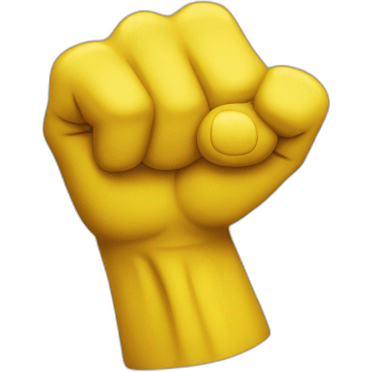 yellow fist emoji