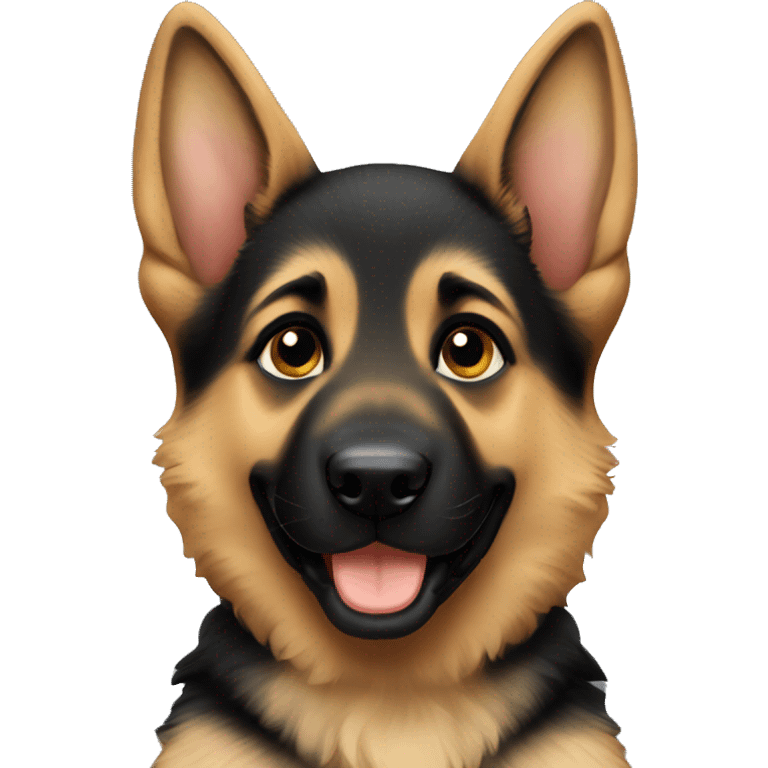 German shepherd puppy emoji