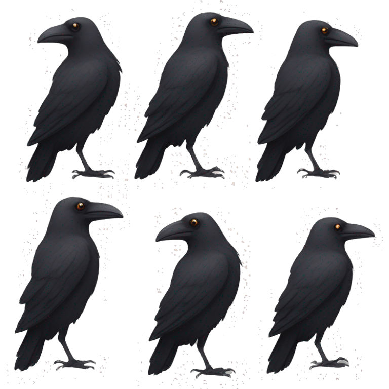 Crow emoji