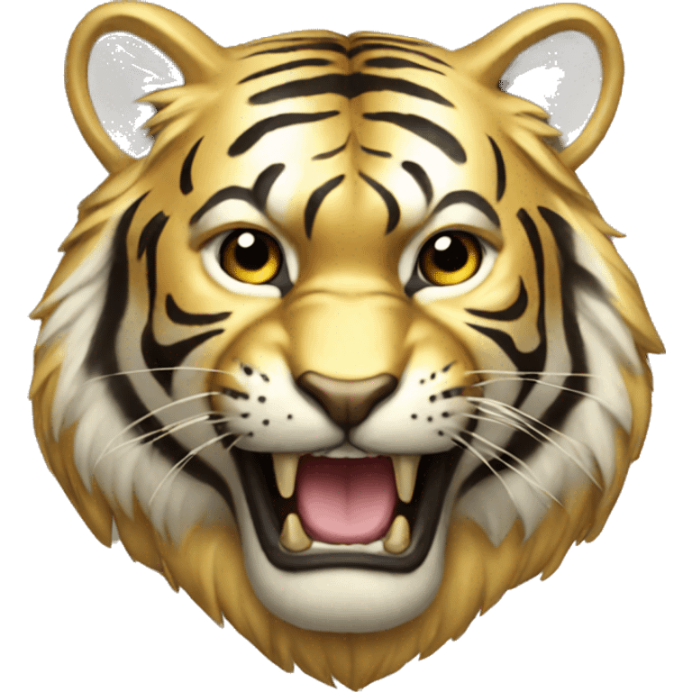 all gold tiger emoji