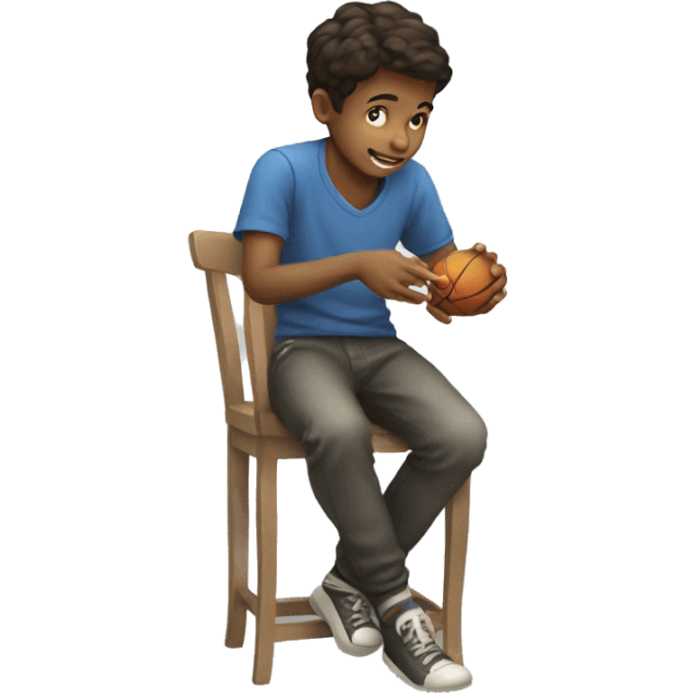 Boy playing game emoji