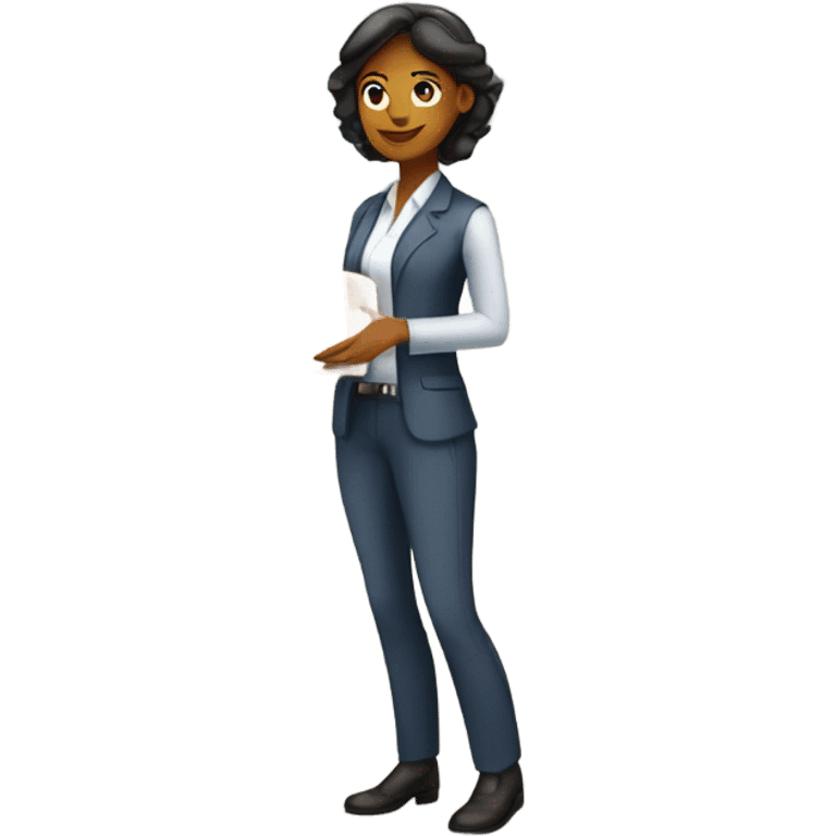 logistician woman in the warehouse emoji