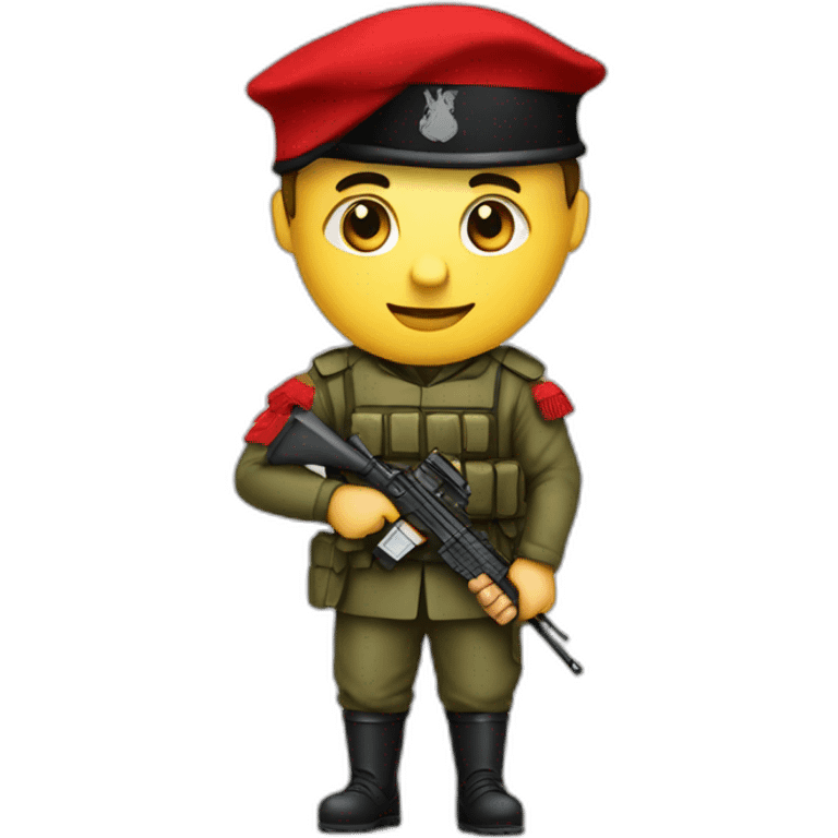 Soldat with albanian flag emoji