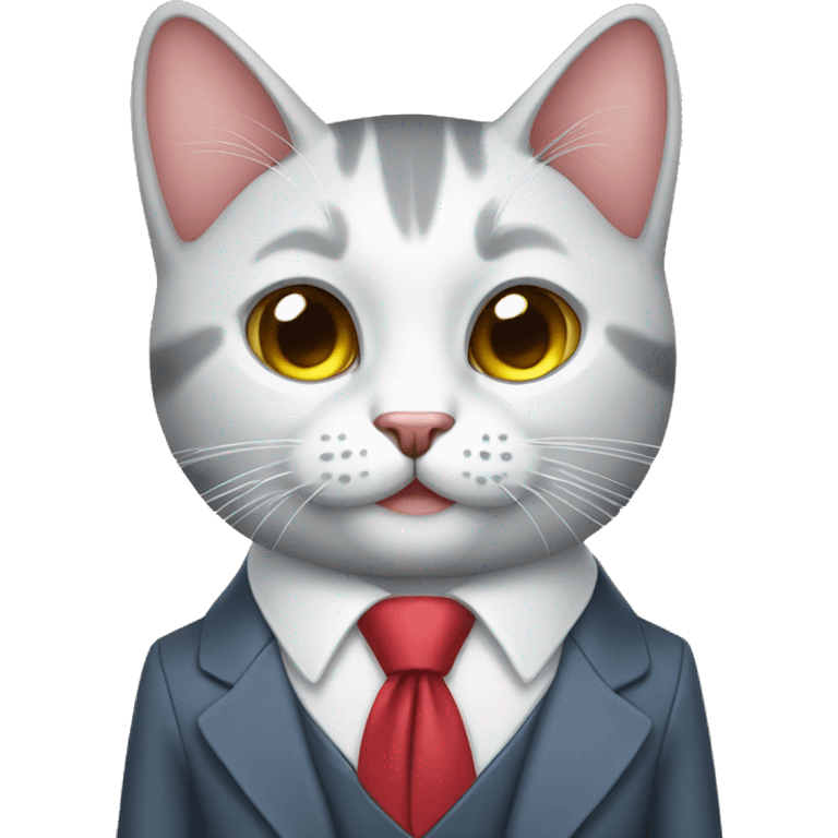 Gato con corbata emoji