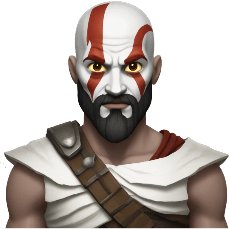 Kratos with no hair emoji