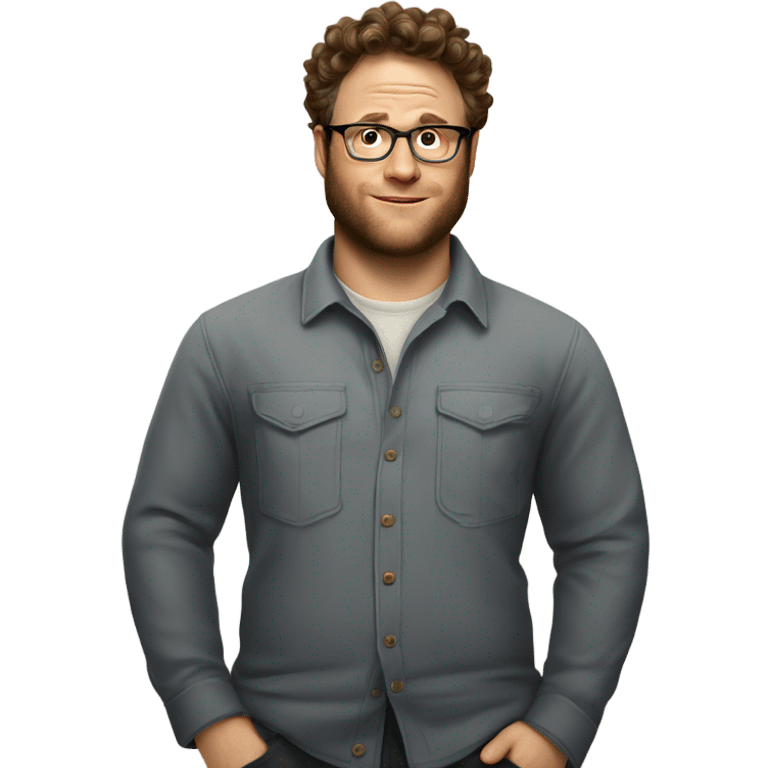 seth rogen looking awkward emoji