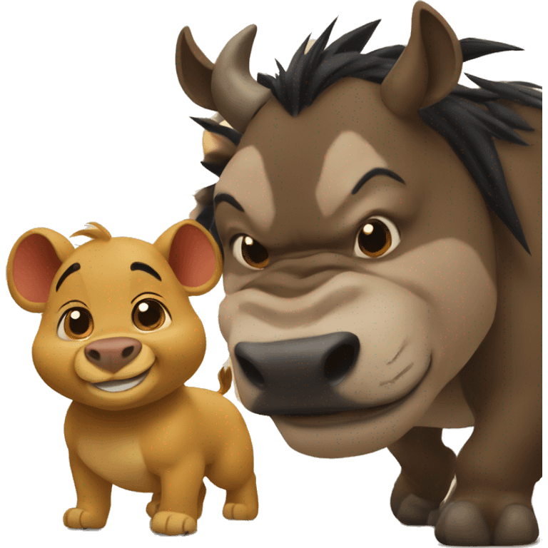 timão e pumba emoji