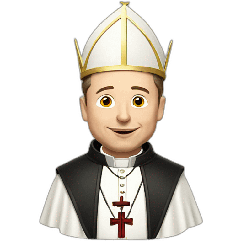 Elon Musk as the pope emoji