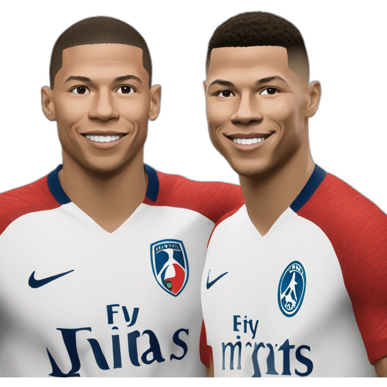 Mbappé avec ronaldo emoji