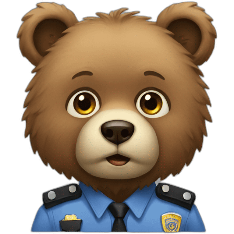 bear police emoji