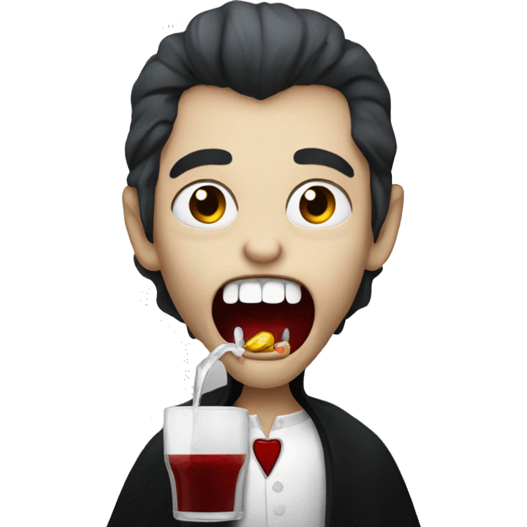 vampire drinking emoji