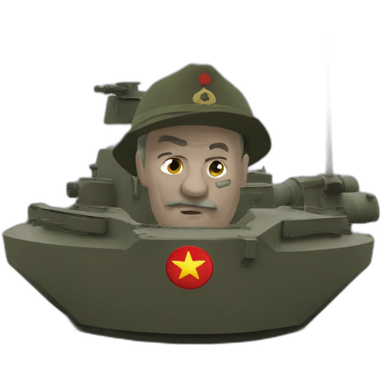 Josef Staline sur un tank emoji