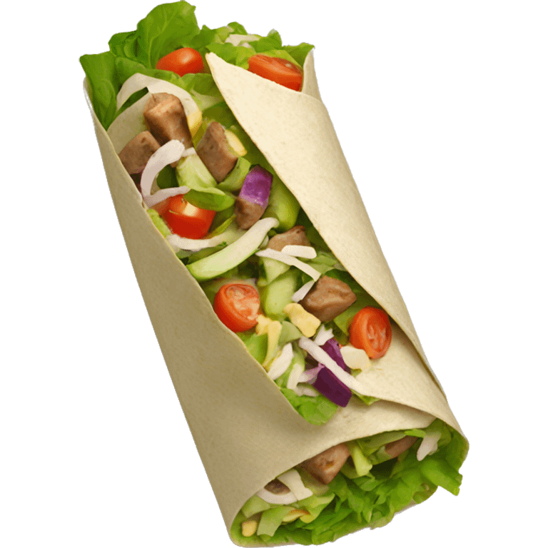 salad wrap emoji