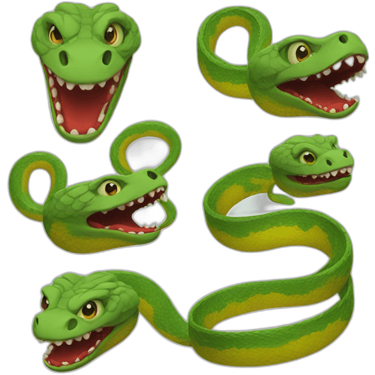 Snake clowns emoji