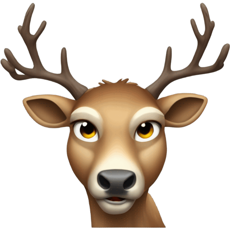 MEAN DEER emoji