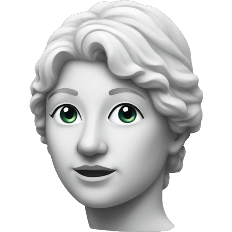 Marble statue of woman emoji