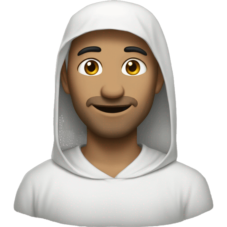 Худи коричневый с надписью EBASHIM emoji