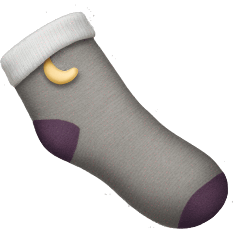 A sock sleeping emoji