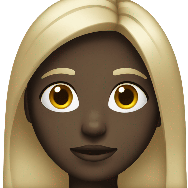 Dark skin girl pretty emoji