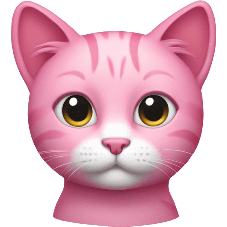 Pink cat emoji